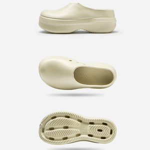 Sabots de chef personnalisés pour femmes avec logo imprimé au laser, antidérapants, chaussures de travail de cuisine, sabots plateforme en EVA à semelle épaisse, chaussures d'infirmière - Product Image 2