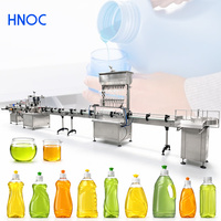 Machine de remplissage automatique linéaire HNOC pour liquides corrosifs, nettoyants WC, détergents et shampoings en bouteille