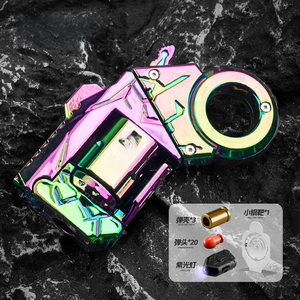 Anello in Lega Antistress per Adulti, Pistola a Proiettili Morbidi con Funzione di Espulsione, Mini Modello Giocattolo Antistress - Product Image 6