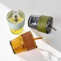 Mug à café en verre transparent isotherme personnalisé et créatif avec étui en cuir portable et couvercle avec paille