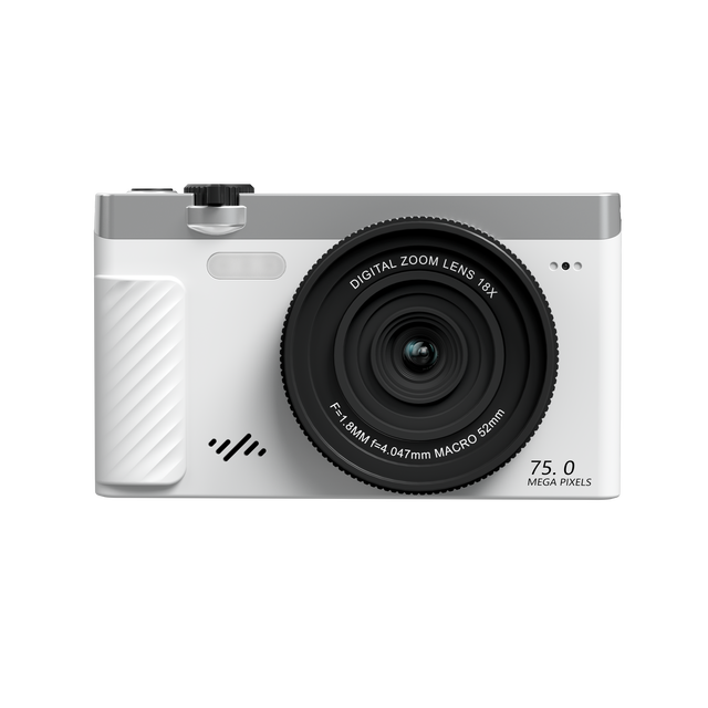 Mirrorless Camera 4K 75MP 18X 31 Beauty Filters Webcam Function Self-timer Built in LED Fill Light Vlog Camera