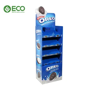 Tùy chỉnh các tông sàn Rack hiển thị cho thực phẩm & bánh quy siêu thị đứng - Product Image 1