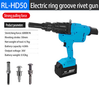 Kit complet de buses de rivetage à rainures en anneau au lithium Huck Style, composants compatibles taille originale pour la révision d'équipements de rivetage