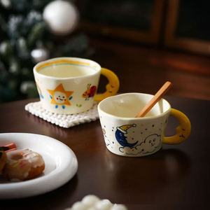 M 300Ml Dễ Thương Phim Hoạt Hình Bọ Rùa Mô Hình Con Chó Cốc Cà Phê Sáng Tạo Mặt Trăng Xử Lý Gốm Cốc Cốc Ăn Sáng Sữa Cho Trẻ Em Món Quà Sinh Nhật - Product Image 5