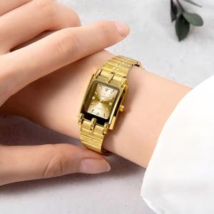 <span class=keywords><strong>Reloj</strong></span> de Pareja LIEBIG L1018 para el Día de San Valentín, Relojes Dorados de Acero Inoxidable a Prueba de Agua para <span class=keywords><strong>Mujer</strong></span>, <span class=keywords><strong>Reloj</strong></span> de Cuarzo con Esfera Cuadrada para Hombre, <span class=keywords><strong>Reloj</strong></span> para Enamorados - Product Image 6
