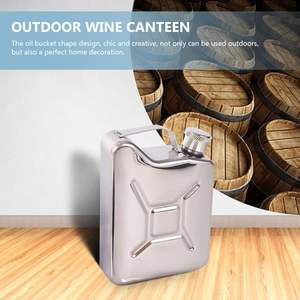 Botella de Licor Portátil de Alta Calidad, 5oz, Acero Inoxidable, Pequeña, Tipo Jerry Can - Product Image 5