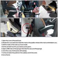 2 pièces/ensemble Accoudoir universel pour siège de voiture/camping-car, support de main en cuir PU pour camping-car, camion, bus, caravane, bateau