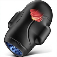 Vibrateur de gland masculin avec 10 modes de léchage, 3 moteurs, application de synchronisation IA, design de poche 360, fouets S&M - Jouet sexuel pour adultes