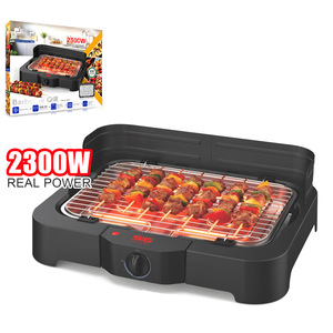 Dsp <b>Electric</b> Grill 2300W Non Stick Stainless Steel <b>Barbecue</b> Grill For Indoor Outdoor Use - Product Image 1