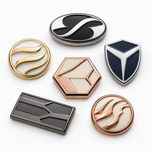 Emblème de <span class=keywords><strong>voiture</strong></span> <span class=keywords><strong>en</strong></span> plastique ABS noir brillant <span class=keywords><strong>en</strong></span> forme de <span class=keywords><strong>V</strong></span> 3D chromé, prêt à l'emploi, pour décoration extérieure - Product Image 2