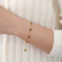 Bracelet étoile en acier inoxydable plaqué or, étanche, tendance TikTok, Fanhua Jewelry