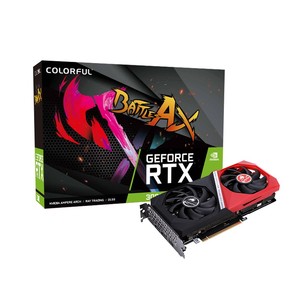 การ์ดจอเกมมิ่งรุ่นใหม่ล่าสุด Battle AX RTX 3060 12G สีสันสดใส พร้อมพอร์ต DVI ชิปเซ็ตพัดลมระบายความร้อน บรรจุภัณฑ์ซีล - Product Image 1