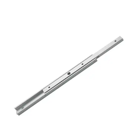 AL0820PT Rail de guidage silencieux à usage léger Rail coulissant en alliage d'aluminium non détachable à deux sections de 20mm de large