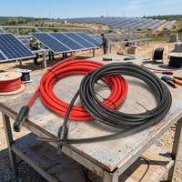 Câble solaire avec isolation en PVC et gaine en caoutchouc, avec connecteur rapide pour système photovoltaïque domestique distribué