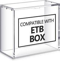 Boîte de présentation magnétique en acrylique transparente, boîte de protection flottante pour ETB Elite Trainer Box Booster Box