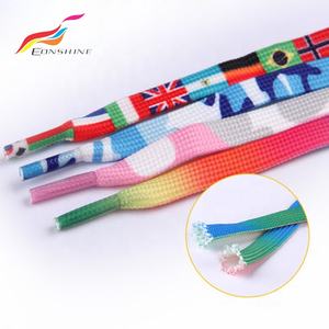 Tali Sepatu Bendera Cetakan Sublimasi Poliester Datar, Tali Sepatu Ikat Celup Kerut Semua Jenis - Product Image 5