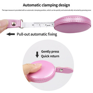 Wentai Round <b>Leather</b> Measuring Tape 1.5M Portable Sewing <b>Tool</b> For Crafting And Tailoring - Product Image 3