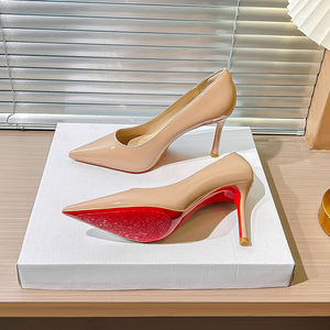 Décolleté Glamour da Donna con Tacco a Spillo in Vernice a Punta per Feste Serali e Matrimoni, <span class=keywords><strong>Scarpe</strong></span> da Sposa Sottili di Alta Qualità in Tinta Unita - Product Image 5