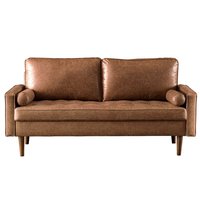 Canapé-lit moderne en tissu 2 places convertible avec siège rembourré, futon pliable pour hôtel, chambre à coucher, salon