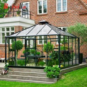 Alta calidad diseño moderno personalizado <span class=keywords><strong>barato</strong></span> invierno Jardín Cristal Sunroom Conservatory <span class=keywords><strong>Solarium</strong></span> para Villas - Product Image 1