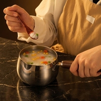 Casserole à lait pour bébé en acier inoxydable 304 à 3 plis, cuiseur à porridge individuel, chauffe-lait, casserole à sauce