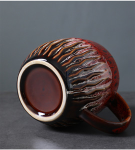 Grande capacità 600ml ceramica ceramica grossolana fornace tazza di caffè porcellana tazza di acqua per la colazione tè birra <span class=keywords><strong>latte</strong></span> caldo termico - Product Image 5