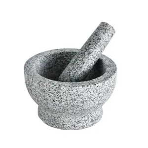 natural mortar and pestle granite stone pestle mortar for kitchen