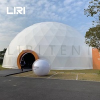 Tente de cinéma de dôme de projection géodésique en tissu PVC transparent de 30m pour événement et fête