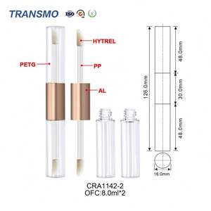 Tubos Vacíos de Brillo Labial de Doble Cara de 8 ml, Envase de Brillo Labial, Tubo Doble para Brillo Labial - Product Image 2