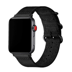 Correa de cuero genuino para <span class=keywords><strong>Apple</strong></span> <span class=keywords><strong>Watch</strong></span>, repuesto Compatible con iWatch de 45mm, 44mm, 42mm, 41mm, 40mm y 38mm, Series 7, <span class=keywords><strong>6</strong></span>, 5, 4 - Product Image 4