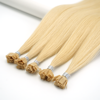 Extensiones de Cabello con Punta Plana y Logotipo Personalizado, Suministro Profesional para Salón de Belleza, Extensiones de Cabello Invisibles y Sin Costuras para Uso Diario