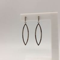 Accessoires tendance, boucles d'oreilles rondes pendantes en argent 925, micro-inserts plaqués or, zircon taille brillant, cadeau de mariage pour femmes