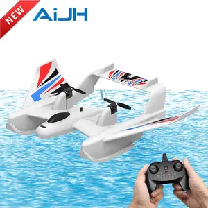 Avião de brinquedo com jato de controle remoto 2.4G, planador de espuma, avião de hidroplano RC AiJH