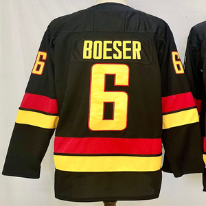 Camisetas de hockey cosidas para hombre 9 J.T. Miller 40 Elias Pettersson 43 Quinn Hughes 6 Brock Boeser 16 Trevor Linden 10 Pavel Bure - Product Image 2
