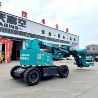 Plateforme élévatrice automotrice de 16 m de hauteur de travail, élévateur aérien 360° °   Plateforme tournante tout-terrain à flèche articulée à vendre