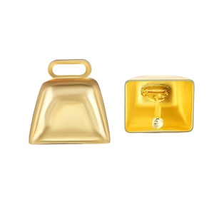 Campanacci in <span class=keywords><strong>metallo</strong></span> neri opachi placcati, direttamente dalla fabbrica 2026, accessori per campanacci da pecora e vitello, suono forte e chiaro - Product Image 1