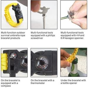 Reloj salvavidas tejido a mano de supervivencia IRONDONKEY G3 Yuzex, equipo de emergencia, <span class=keywords><strong>cuerda</strong></span> impermeable multifuncional, reloj salvavidas - Product Image 2