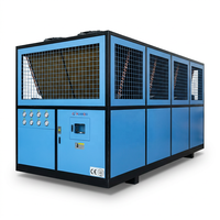 Refroidisseur d'eau industriel refroidi par air Honeywell R32/R454B/R410A/R407C/R404A/R134A, système 100HP 300KW