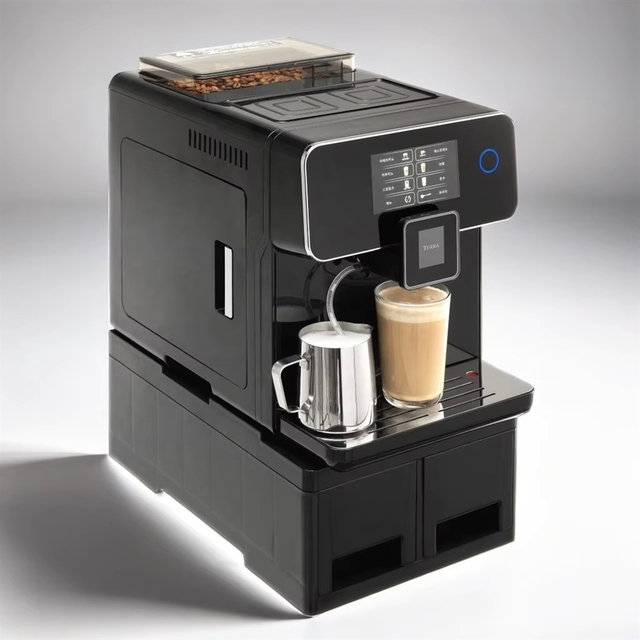 Automatic 1500W One Touch Bean to Cup Cappuccino Latte Macchiato Cafe Espresso Machine Coffee Maker With