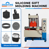 Machine de moulage sous vide 100T Zhenying en caoutchouc souple pour vulcanisation de silicone, idéale pour la fabrication de coques de téléphone et de souvenirs par thermoformage