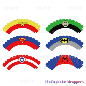<span class=keywords><strong>Avenger</strong></span> fête décoration gâteau Surround décoration de gâteau décoration pour super-héros thème fête d'anniversaire fournitures - Product Image 4