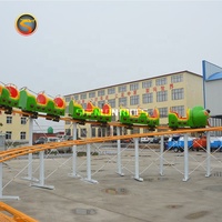 Train à chenilles à glissière Caterpillar en vente chaude, manège de montagnes russes pour enfants