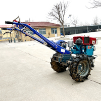 Mesin Pertanian pabrik peralatan Diesel Cultivator 18hp traktor berjalan pertanian Mini traktor taman pertanian