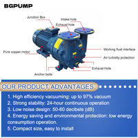 Pompe à Vide Série 2Bv Haute Pression 15 Kw Eau Liquide Anneau Prix de la Pompe à Vide Électrique Série 2Bv Pompe à Vide à Anneau Liquide