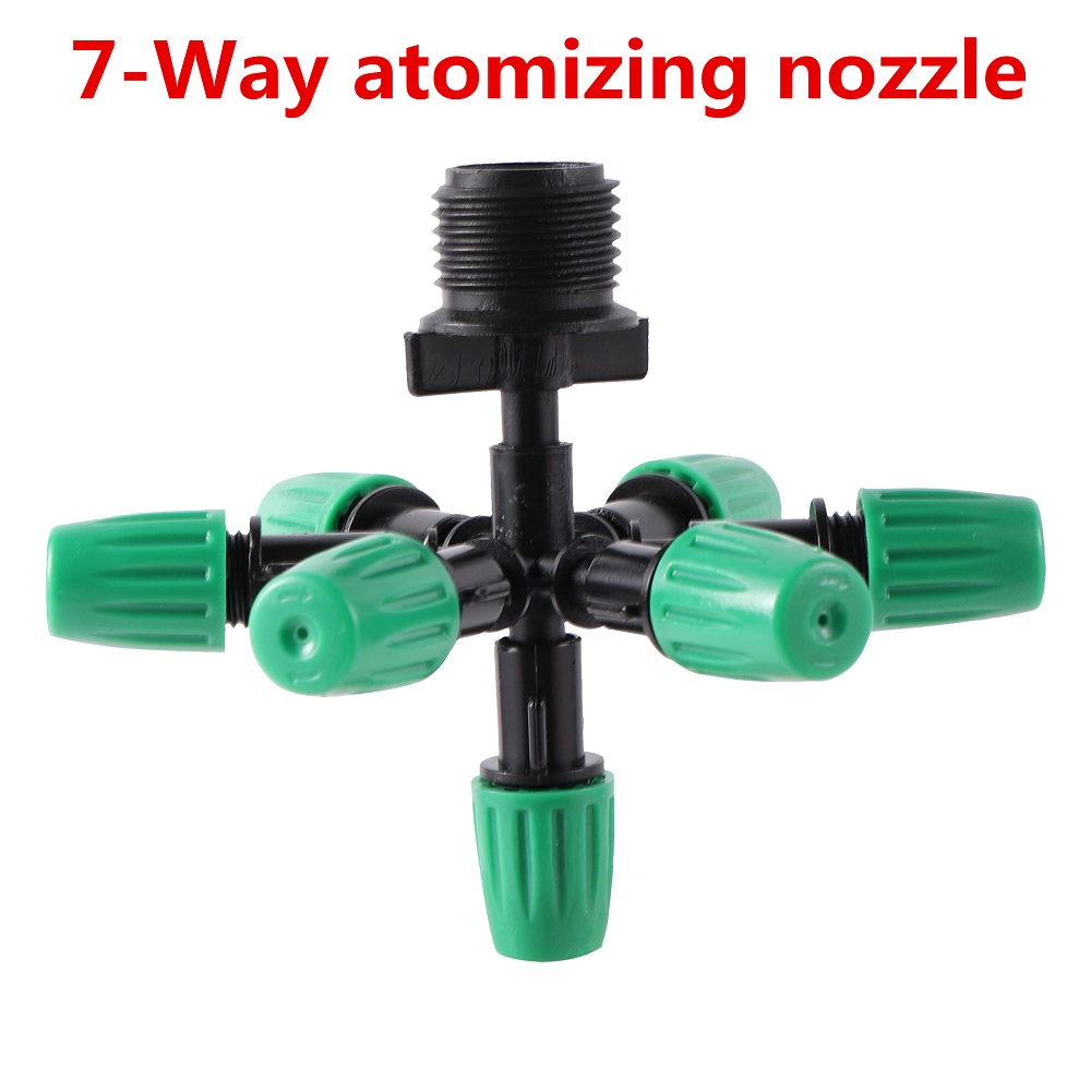 Boquillas de 7 vías con rosca macho de 1/2"