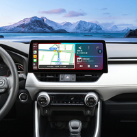 Autoradio Android 12,3 pouces QLED pour Toyota RAV4 2019 avec processeur 8 cœurs, 4G SIM, CarPlay, Plug & Play, unité multimédia