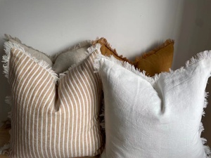 Housse <span class=keywords><strong>de</strong></span> coussin en <span class=keywords><strong>lin</strong></span> européen épais, taie d'oreiller avec franges, en pur <span class=keywords><strong>lin</strong></span>, créatif, personnalisé, 180gsm, 100% g/m2, nouvelle collection - Product Image 5