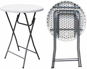 Table de <span class=keywords><strong>bar</strong></span> pliable <span class=keywords><strong>E</strong></span>-32 pour hôtel, petite, ronde, contemporaine, pour comptoir, usage domestique et commercial, en plastique de haute qualité - Product Image 2