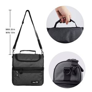 Insulated Lunch Bag Large Cooler Tote Bag Double Deck Cooler for Office School Picnic for Adult Men Women - Product Image 4