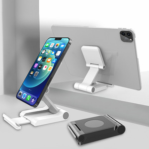 Magsafe Magnetic Desktop Phone Stand For Iphone 12 13 14 15 Foldable <b>Tablet</b> <b>Holder</b> Adjustable White Black - Product Image 1